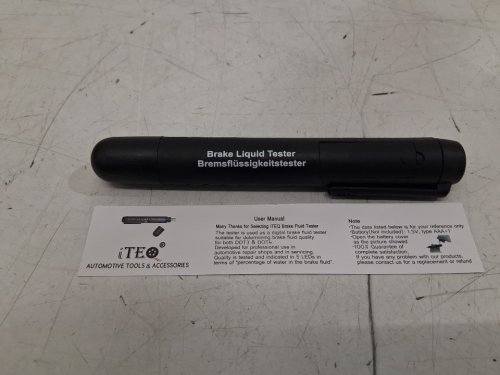 iteq Brake Fluid Liquid Tester Pen with 5 LED Indicators - Calibrated For DOT3 DOT4 Brake Fluid - BLACK image 3