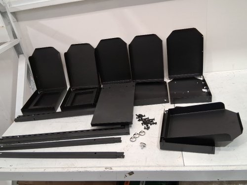 Black Metal  Hat Rack Floor Standing Cap Display Stand - 12 Tier - 76" - BLACK (MODEL:	CAW24-37428) image 3