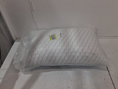 cooling pillow with memory foam and fiber - queen - white (model : 2893207) image 2