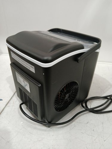 EUHOMY Countertop Ice Maker Machine with Handle, Basket and Scoop - MAKES 26LB/Day - BLACK (MODEL: im-06d/IM001-Bbl-CAEH) image 7