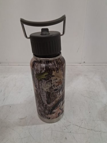 BPS stainless steel water bottle with straw lid - 32oz - True Timber/camo (model: stlwb-kanati-32) image 2