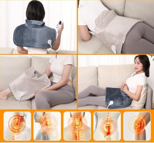 Cradle You in Warming Comfort Shoulder & Neck Heating Pad - 6 temperatures/4 timing - beige  (Model: XW6J) image 2
