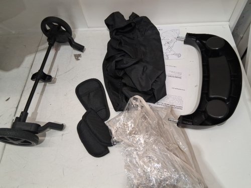 Mompush Lithe V2 Lightweight Stroller with Cup Holder and Rain cover - BLACK (model: T3500M) image 9