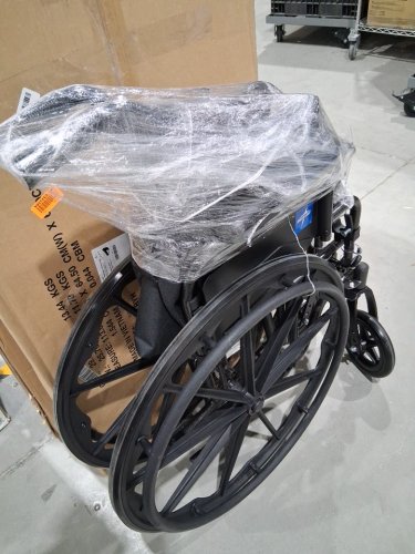 MEDLINE GUARDIAN K1 WHEELCHAIR - 16" seat - 300LB CAPacity - BLACK (MODEL: K1166N22S) image 2