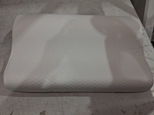 TEMPUR-PEDIC memory foam cervical ergonomic NECK PILLOW - STANDARD 20" x 12.5" x 5" - WHITE image 3
