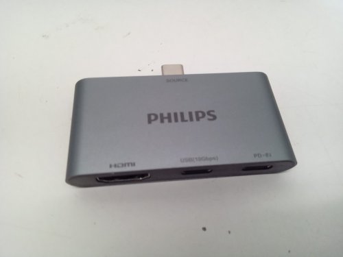 Philips USB-C Multiport Hub with 4K HDMI, and 2 USB-C Ports - Up to 100W Power Delivery and 5gbps Speeds - Grey (Model: SWL3303M/37) image 3