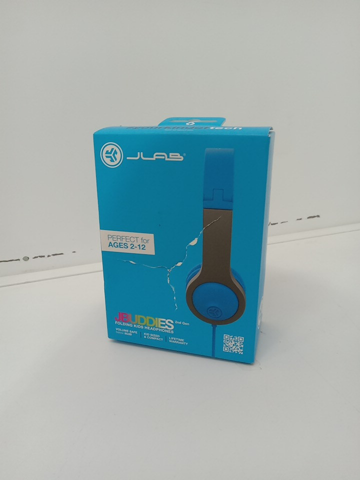 Kids JLab JBuddies Studio On-Ear Wired Headphones - blue/graphite (Model: HJBUDDIES2RBLU6) image 2