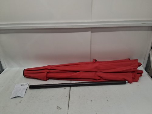 SONGMICS PATIO UMBRELLA WITH TILT AND CRANK MECHANISM - 9FT - RED (MODEL: GPU09RDV1) image 4