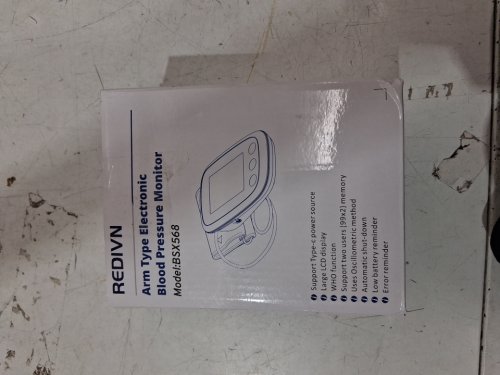 REDIVN ARM TYPE ELECTRONIC BLOOD PRESSURE MONITOR - WHITE/BLACK (MODEL: BSX568) image 4