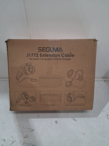 Seguma J1772 EV charger extension cable - compatible with Level1/2 - 32amp - 21ft - black (model: ev-ac03201u) image 6