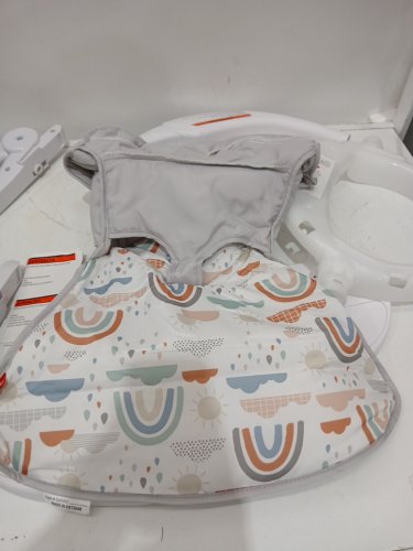FISHER PRICE DELUXE SIT ME UP FLOOR SEAT - RAINBOW SHOWERS image 3