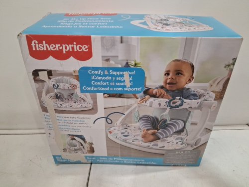 kids FISHER-PRICE SIT-ME-UP FLOOR SEAT - PACIFIC PEBBLE IN WHITE/GREY - (MODEL: ‎GKJ14) image 2