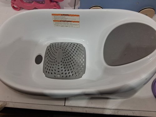 boon SOAK™ 3-STAGE BATH TUB - for babies ages 0 to 18 months - white/grey image 2