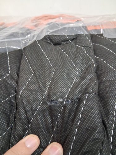 6PK Amazon Basics Moving Blankets - 72" x 40" - Black/Orange (Model: PD-LZVBGBQHP1) image 4