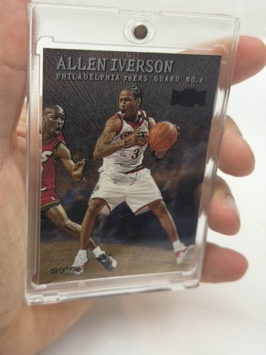 Skybox 1999-2000 Leaf Metal Allen Iverson Card #36 image 3