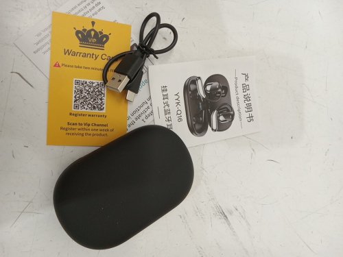 Ear Mounted Wireless Headphones with Translate function - black/silver - (model: YYK-Q16) image 3