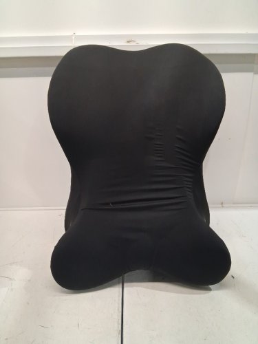 NON-SLIP CONTOURED MEMORY FOAM SUPPORT PILLOW - 26"L - BLACK image 2