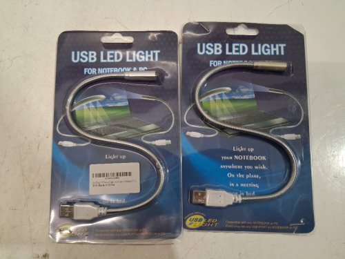 2 FLEXIBLE USB LED LAPTOP LIGHT - SILVER image 2
