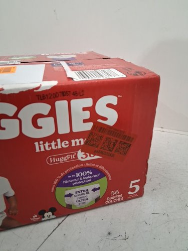 56PK HUGGIES LITTLE MOVERS huggfit Baby Diapers with 360° Waistband - SIZE 5 (over 27LB) (model: 5661700) image 3