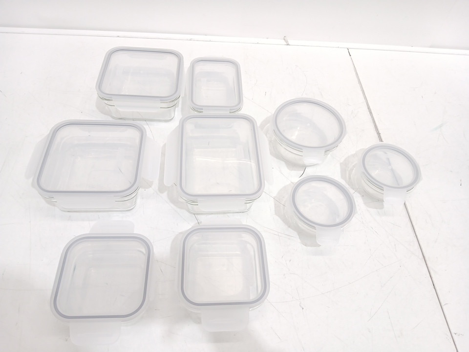 18PC Glasslock Glass Food Storage Set - Clear (model: 2379252) image 3