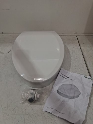 SAMODRA RAISED TOILET SEAT RISER - 3" - WHITE image 3