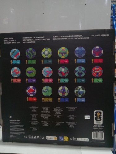 16pc fifa world cup 2026 host cities soccer ball set in display box - size 1(mini) - assorted (model: 1872202) image 3