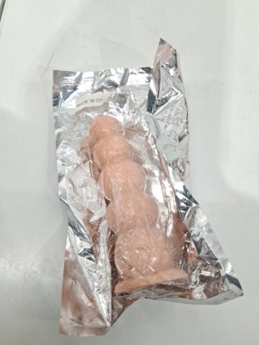 Anal Plug Beads Prostate Massager - 7" - NUDE image 2