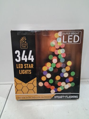 WATERFALL LED STAR LIGHTS WITH REMOTE - 11.8FT - 344 LED image 4