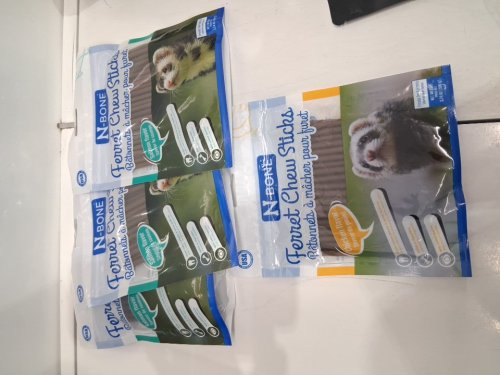 4PC ASSORTED N-Bone FERRET CHEW Sticks - 106G/EA - SALMON AND CHICKEN Flavour image 2