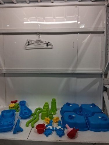 Guminnara kids 4-tier water and sand sensory Play Table - blue/multicolored image 3