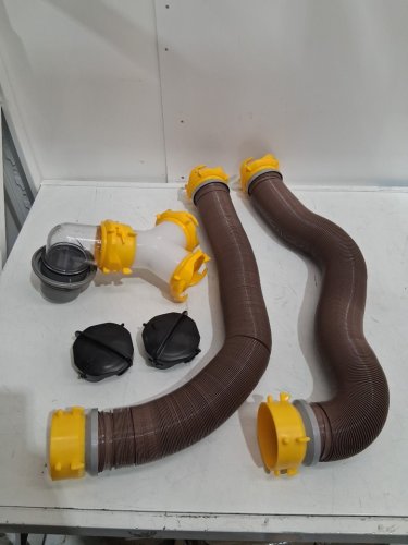 CAMCO 360° REVOLUTION SWIVEL RV SEWER HOSE KIT, INCLUDES SWIVEL FITTINGS AND WYE CONNECTOR - 20FT - brown (Model: 39667) image 3
