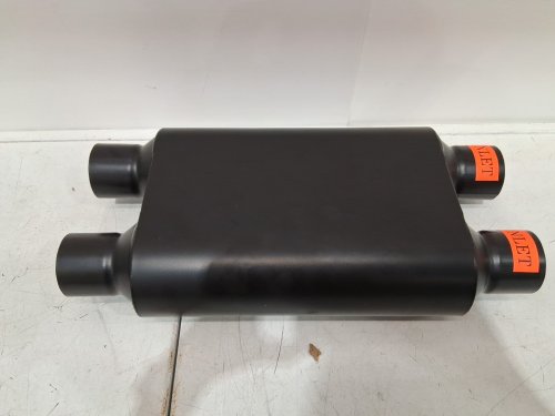 Flowmaster Super 44 Series Chambered Muffler - 2.50 Dual IN / 2.50 Center OUT - BLACK (MODEL: 8425454) image 6