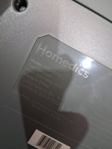 Homedics deluxe foot/calf massager with 4 programs - grey - (Model: FMS-401HJ) image 7