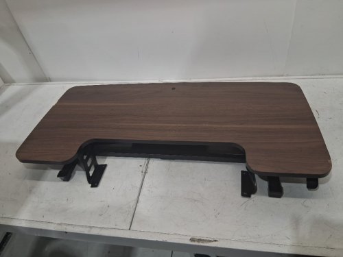 FITSTAND Home Office Height Adjustable Standing Desk Converter - 33LBS CAP - 36" X 16.3 x 19.7" - Walnut/NATURAL image 4