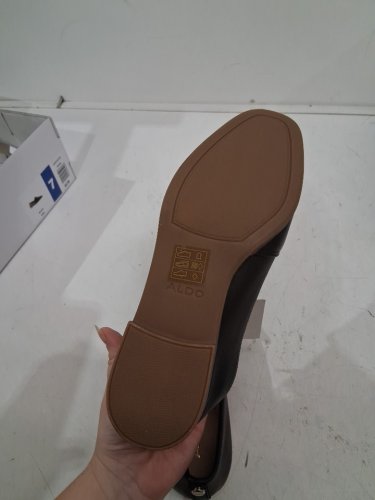 WOMENS aldo cognac flat shoes- size 7 - black (style: 1946236) image 4