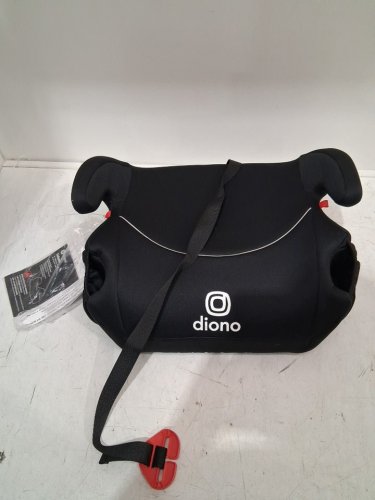 DIONO SOLANA NO LATCH SINGLE BACKLESS BOOSTER CAR SEAT WITH CUP HOLDERS, 40LBS-120LBS - BLACK (MODEL: 32050-NA-01) image 3