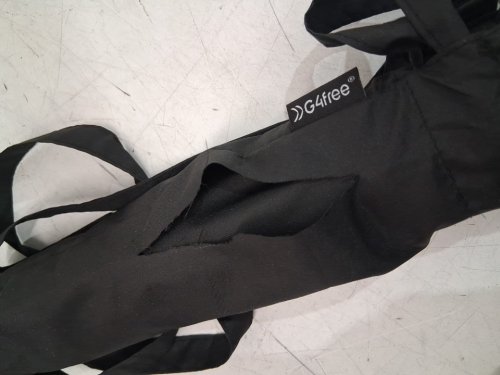 G4Free Square Windproof Umbrella with Double Canopy and travel bag - 62/68" - black image 5