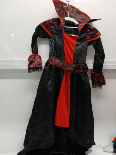 2PC GIRL'S PARTYHOLICS BLOODMOON BELLA COSTUME - MEDIUM (8-10)  - BLACK / RED (STYLE: 14882 ) image 3