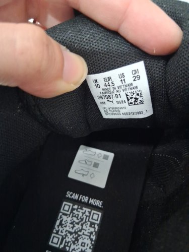Men's Puma Zip C Sneakers - size 11 - black/white (style: 1788341) image 3