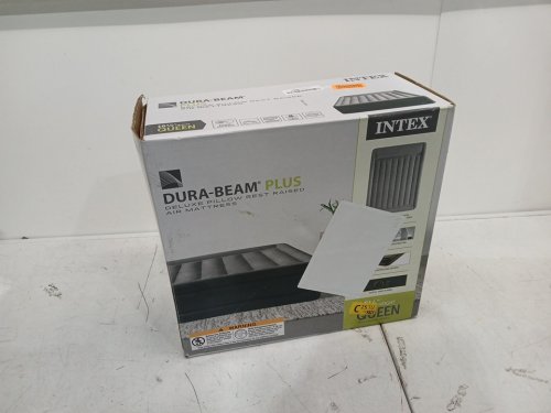 INTEX DURA-BEAM PLUS DELUXE PILLOW REST RAISED AIR MATTRESS WITH BUILT-IN ELECTRIC PUMP - QUEEN 60" X 16.5" X 80" (MODEL: ‎AP619D/64135ED) image 2