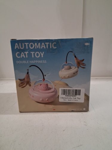 2-IN-1 RECHARGEABLE AUTOMATIC INTERACTIVE UFO CAT TOY - WHITE image 4