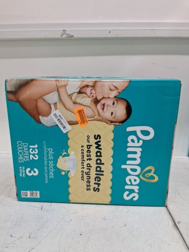 132PK PAMPERS SWADDLERS DIAPERS - SIZE 3 image 2