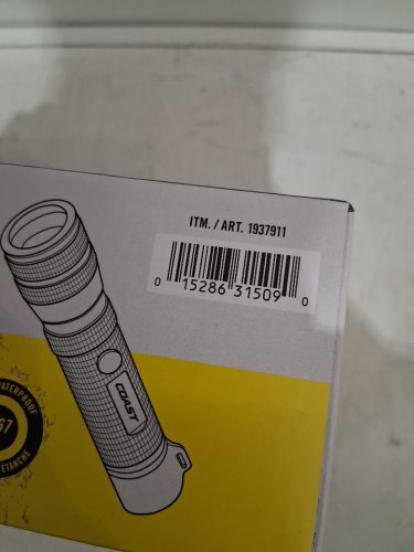 2PK coast waterproof flashlight with 3500 lumens - ip54 with dual power - BLACK/RED (model: 1937911). image 3
