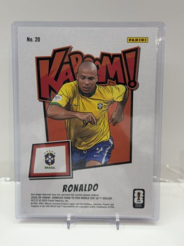 RONALDO BRAZIL - JUMBO SIZE 5"X7" PANINI DONRUSS FIFA 2026 KABOOM #20 CARD image 2