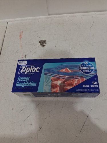 50PK Ziploc Easy Filling Freezer Bags - LARGE (Model: 1789709) image 3