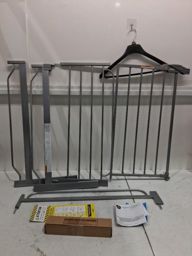 REGALO EASY STEP EXTRA WIDE METAL SAFETY GATE - 30X29-49" - PLATINUM GREY (MODEL: 1164 EP DS) image 3