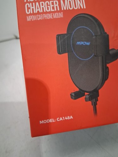 MPOW AUTO-LOCK WIRELESS CAR CHARGING MOUNT WITH adjustable arm and car adapter- 10W - BLACK(Model: MPCA148CBUS) image 4