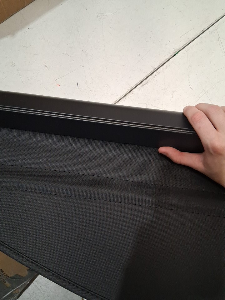 Car Trunk Retractable Cargo Cover Security Shield Shade - 55" - gloss black image 4
