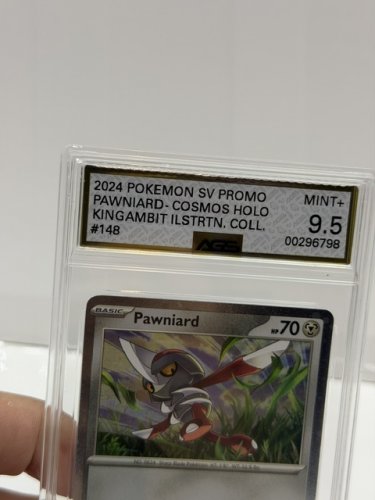 AGS GRADED MINT+ 9.5 2024 POKEMON SV PROMO PAWNIARD COSMOS HOLO KINGAMBIT ILSTRTN COLLECTION #148/197 image 2