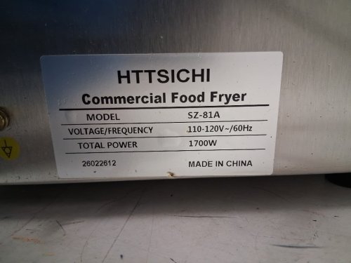 HTTSICHI COMMERCIAL FOOD FRYER - 110-120 V, 1700W - STAINLESS STEEL (MODEL: SZ-81A) image 5